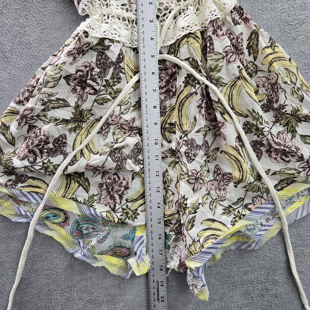 Free People Women Romper SMALL Floral Paisley Intimately Watching Waves Lace - Picture 6 of 10